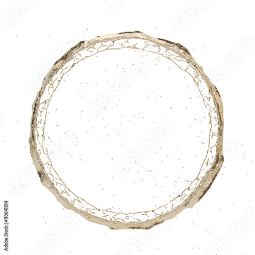 golden splash radial 3d rendering