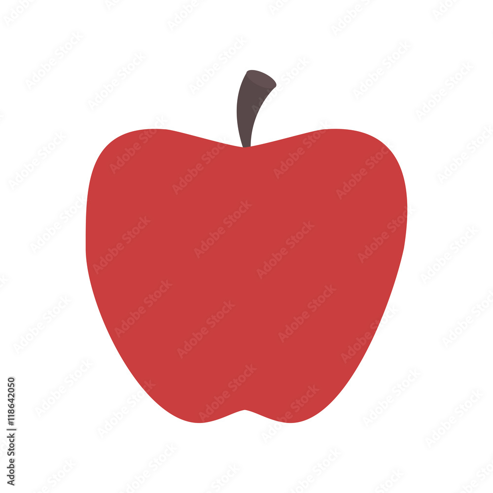 apple organic healthy natural food icon. Flat and Isolated illustration. Vector illustration apple organic healthy natural food icon. Flat and Isolated illustration. Vector illustration