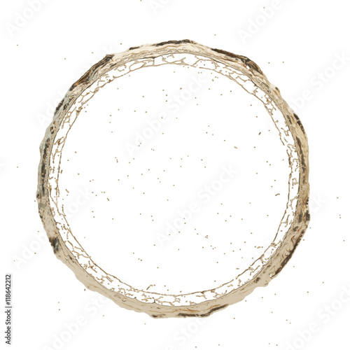 golden splash radial 3d rendering