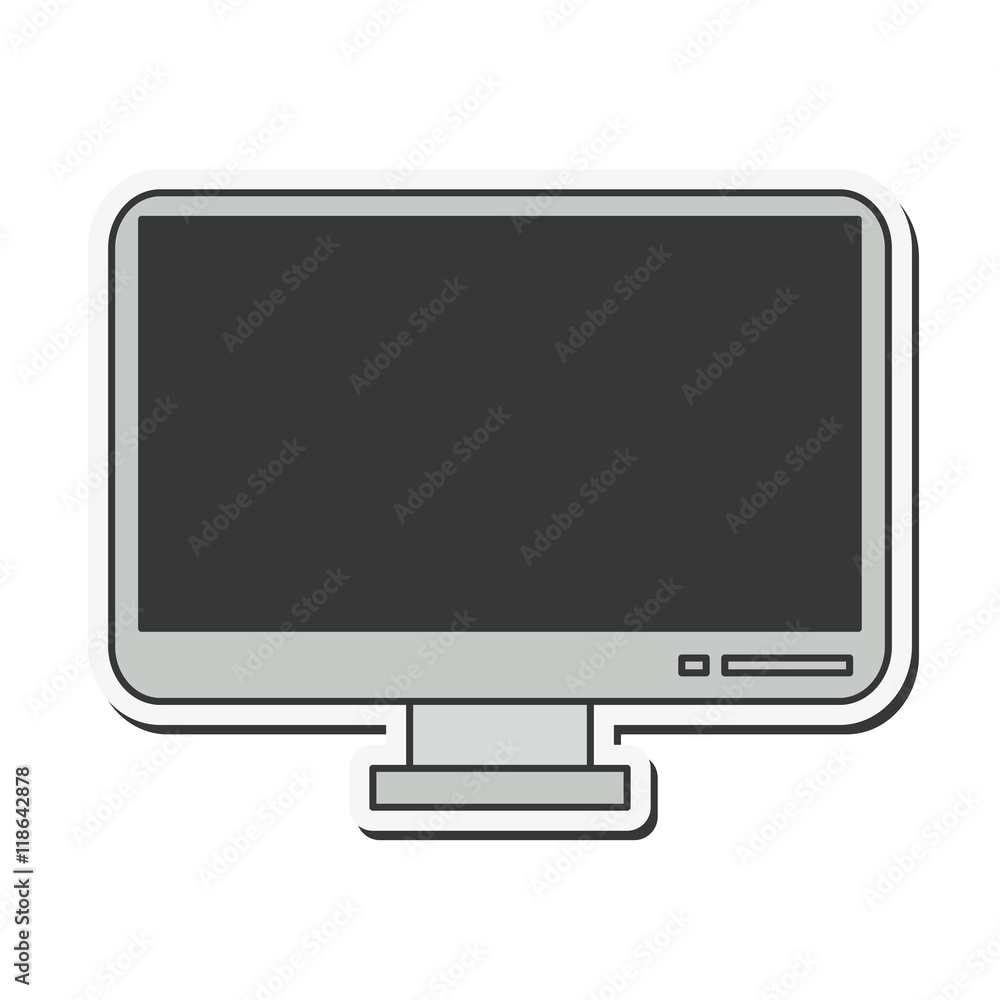 tv gadget television display technology icon. Flat and Isolated design. Vector illustration tv gadget television display technology icon. Flat and Isolated design. Vector illustration