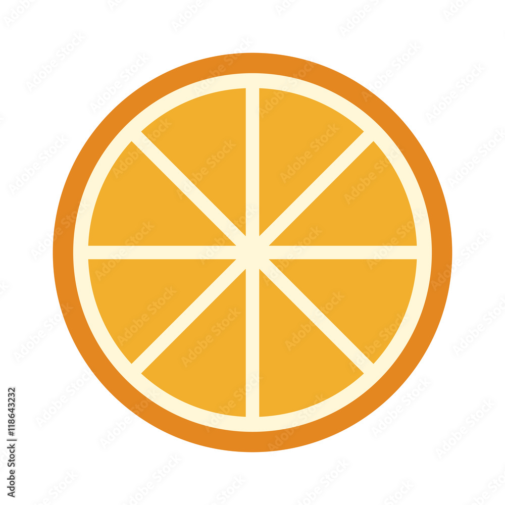orange organic healthy natural food icon. Flat and Isolated illustration. Vector illustration orange organic healthy natural food icon. Flat and Isolated illustration. Vector illustration