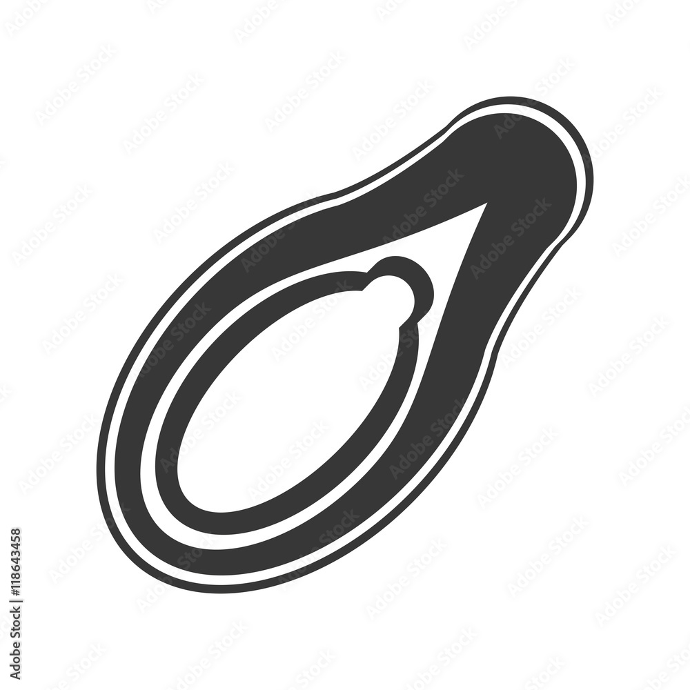 avocado organic healthy natural food icon. Flat and Isolated illustration. Vector illustration avocado organic healthy natural food icon. Flat and Isolated illustration. Vector illustration