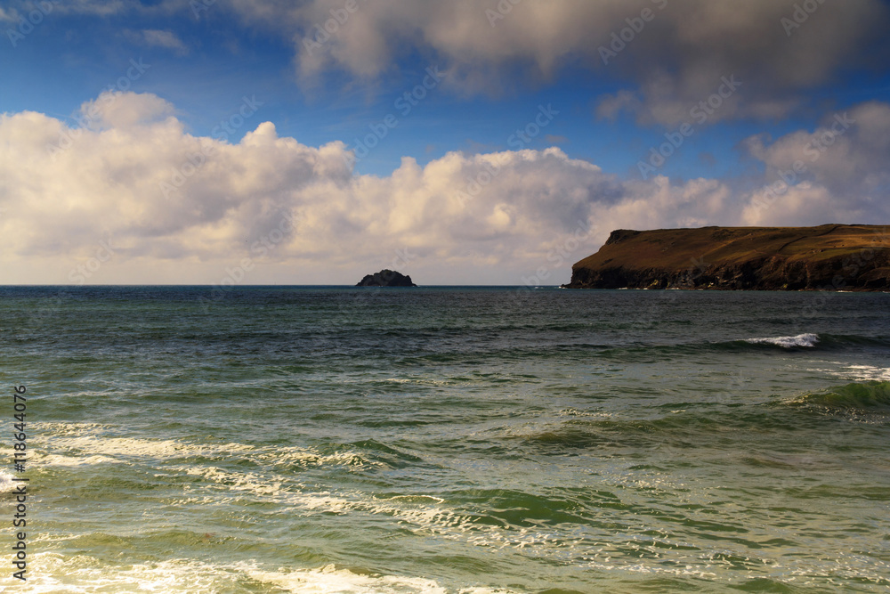 Beautiful view over the sea from Polzeath