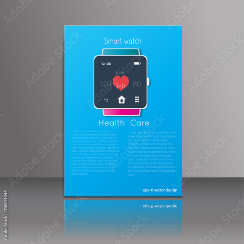 Fitness tracker wearable technology infographic