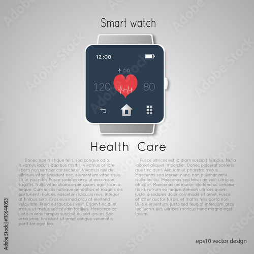 Fitness tracker wearable technology infographic