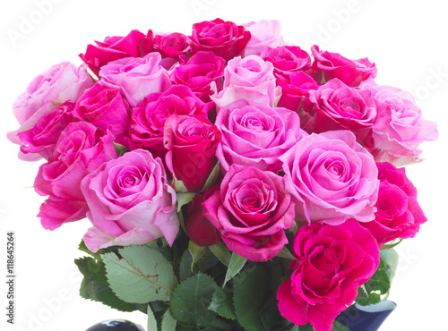 bouquet of fresh pink roses © neirfy
