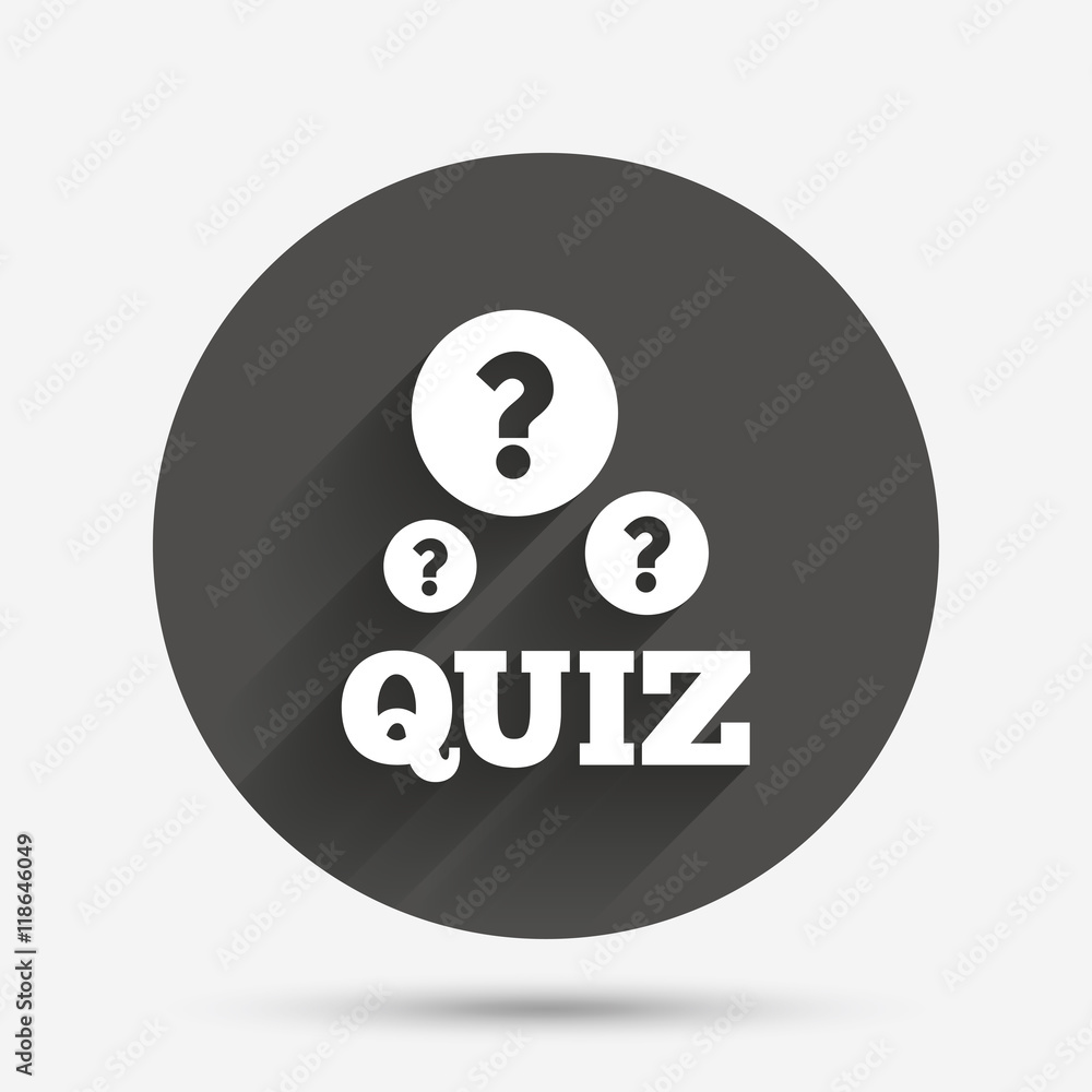 Quiz sign icon. Questions and answers game. Quiz sign icon. Questions and answers game.
