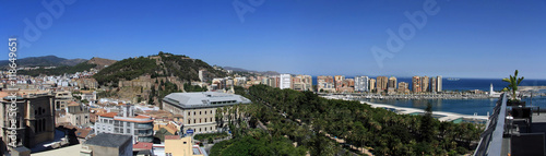 Panorama of Malaga cityscape, Costa del Sol, Spain © JHMimaging