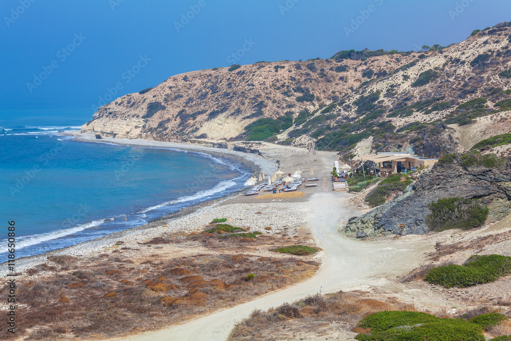 Mediterranean Beach near Paphos, Cyprus