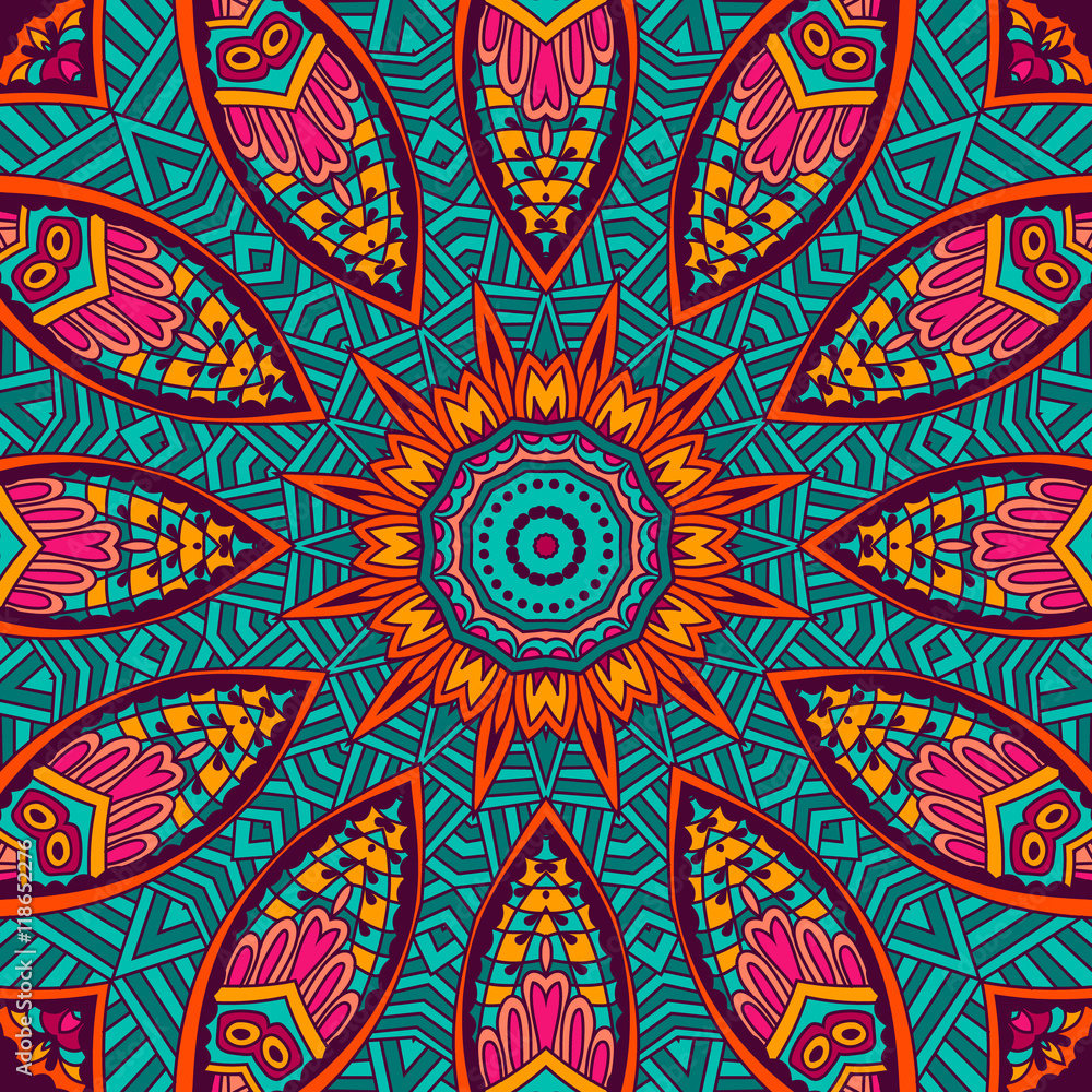 Abstract Tribal  ethnic seamless pattern 