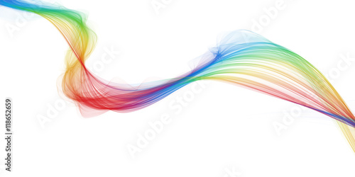 Beautiful detailed wave of color