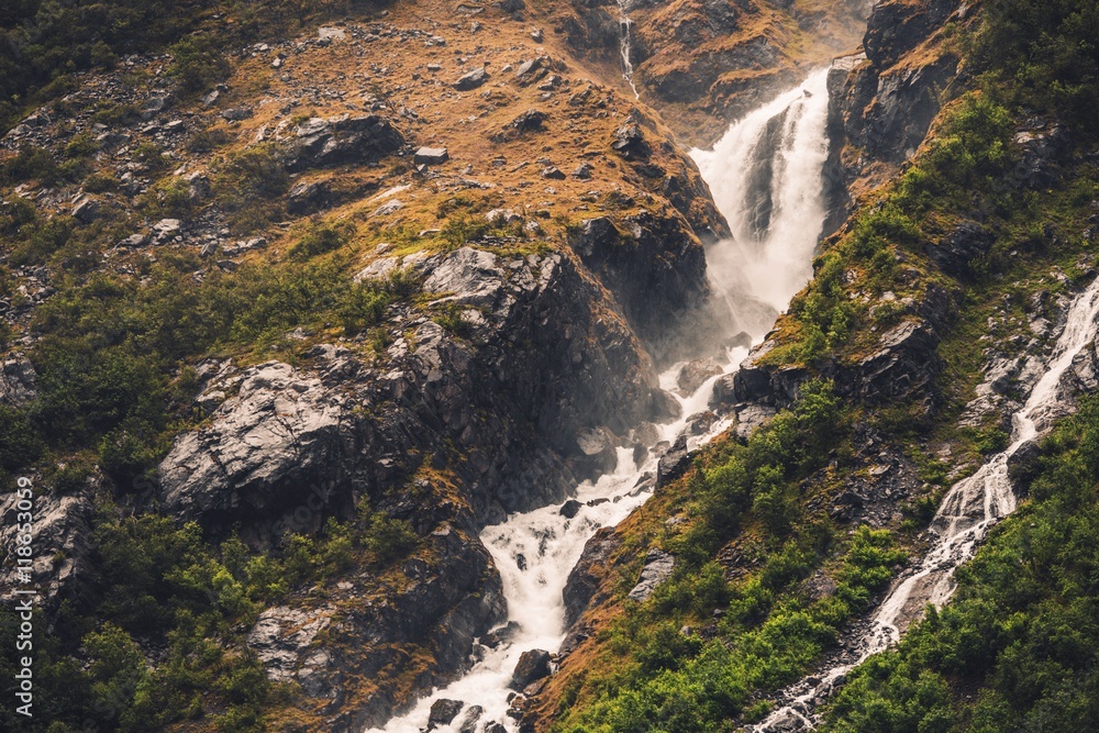 Norway Glaciar Waterfall