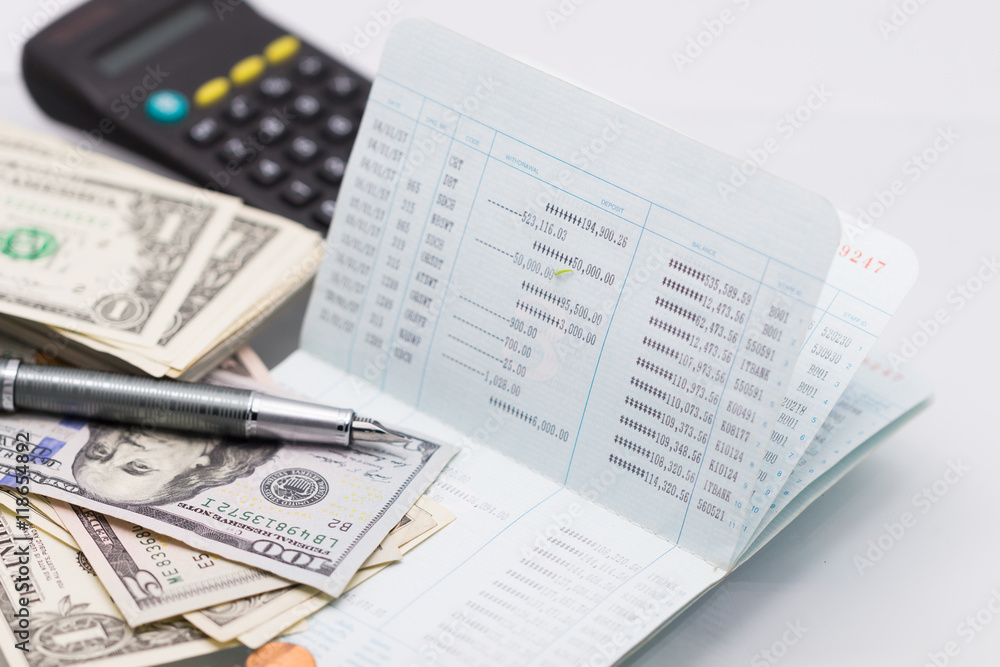 account passbook and Money account passbook and Money