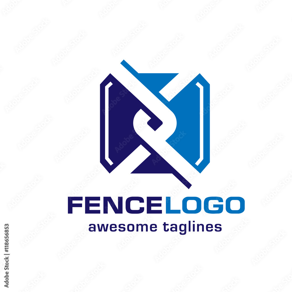 chain link fence, fence creative symbol concept. Home and garden decoration logo chain link fence, fence creative symbol concept. Home and garden decoration logo