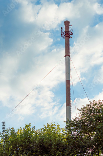 Boiler house chimney. photo