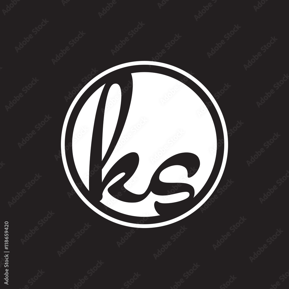 initial letter logo circle with ring white color initial letter logo circle with ring white color