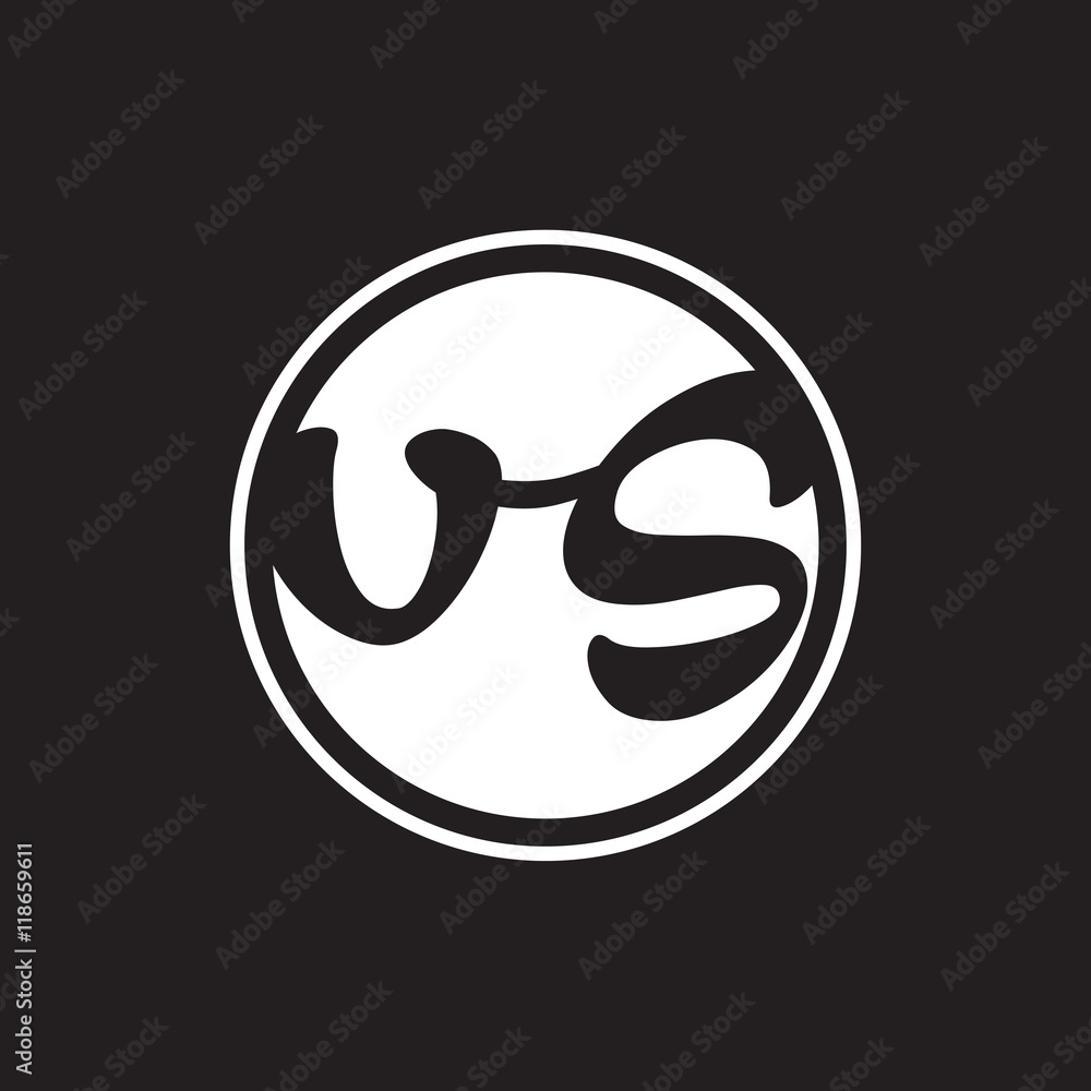 initial letter logo circle with ring white color initial letter logo circle with ring white color