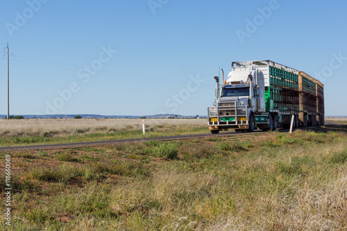 Road train in outback Australia © bellass