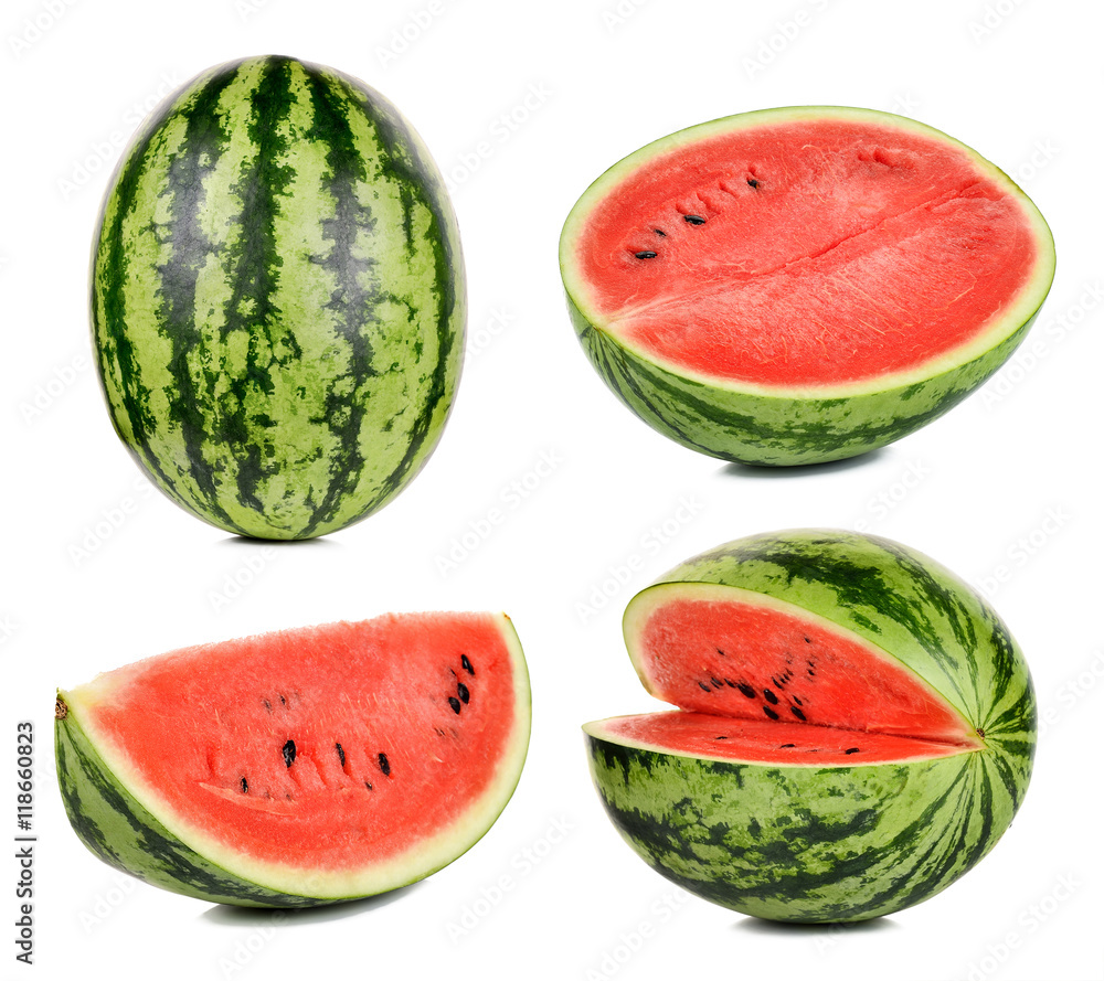 Watermelon isolated on the white background Watermelon isolated on the white background