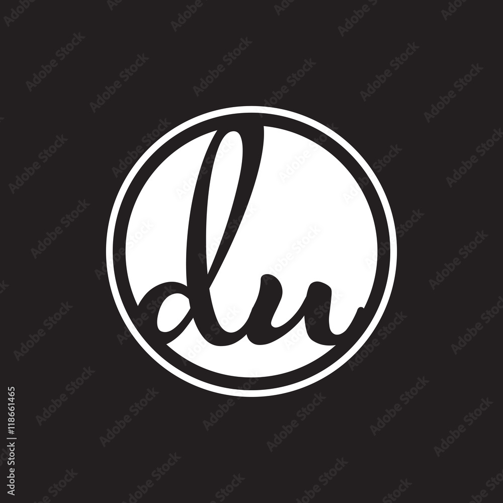 initial letter logo circle with ring white color initial letter logo circle with ring white color