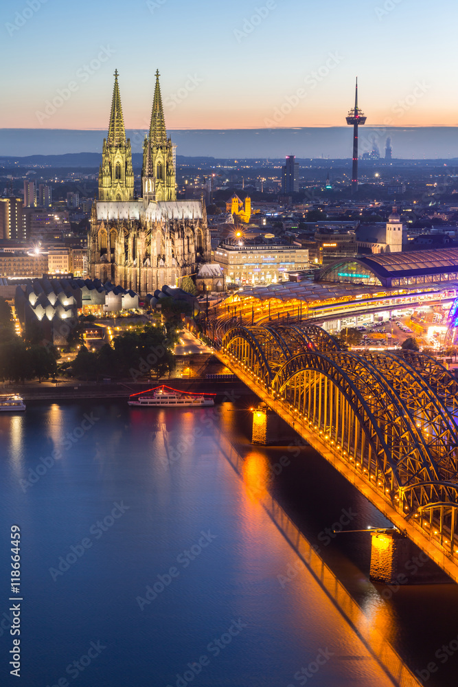 Cologne Cathedral aerial