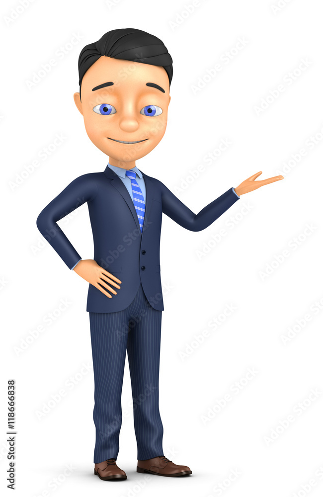 3d successful businessman isolated on white background 3d successful businessman isolated on white background