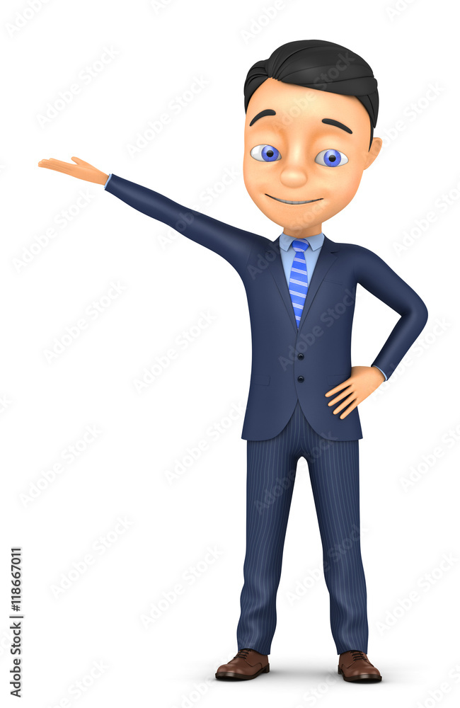 3d successful businessman isolated on white background 3d successful businessman isolated on white background