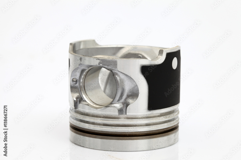 Naklejka premium auto piston parts white background isolated