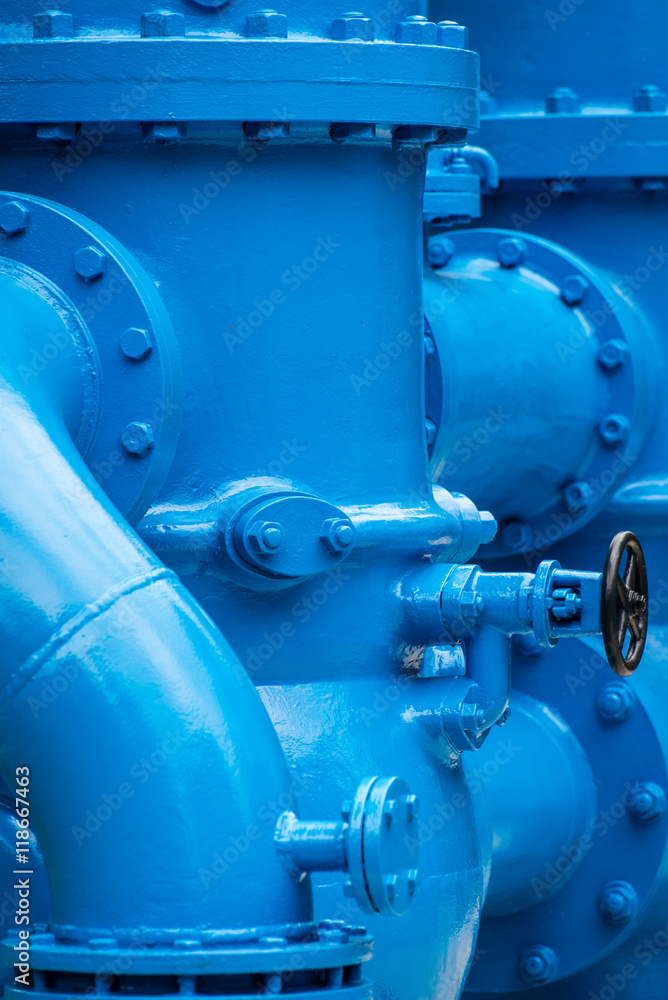 Obraz premium Hydraulikleitungen