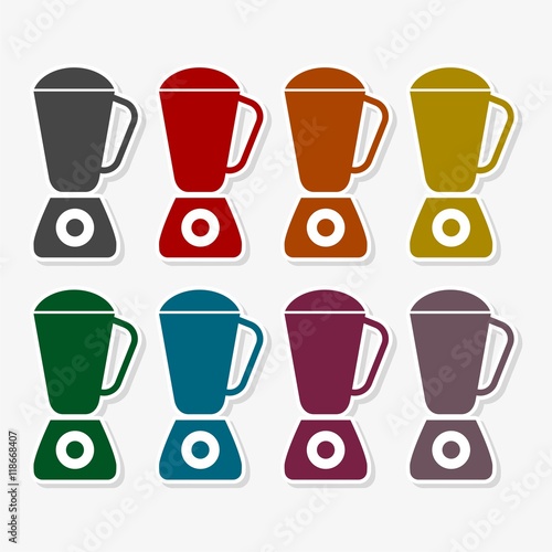 Kitchen blender icons