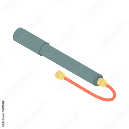 Metal pump for bike icon in cartoon style on a white background icon