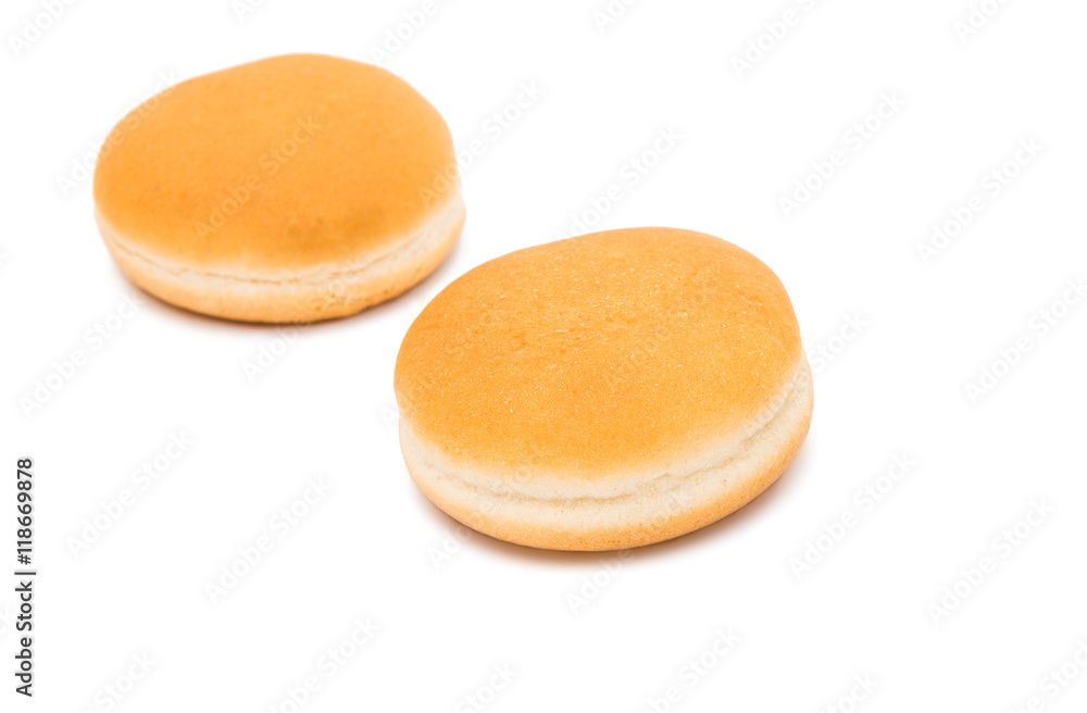 Hamburger buns isolated Hamburger buns isolated