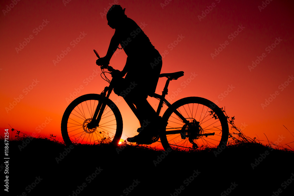 sunset and silhouette backlight bikers sunset and silhouette backlight bikers