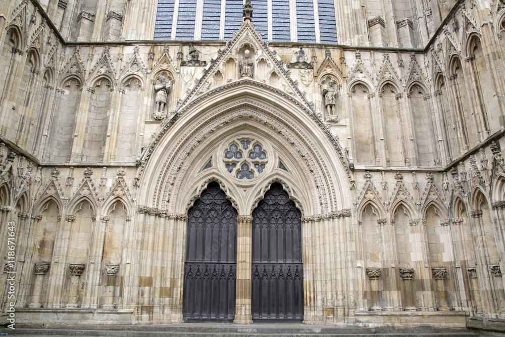 Entrance to York Minster Cathedral Church