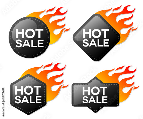 Hot sale fire labels set