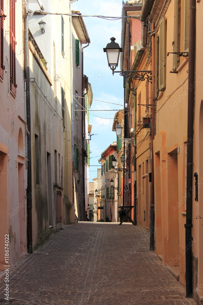 Urban scenic of Sirolo, Italy