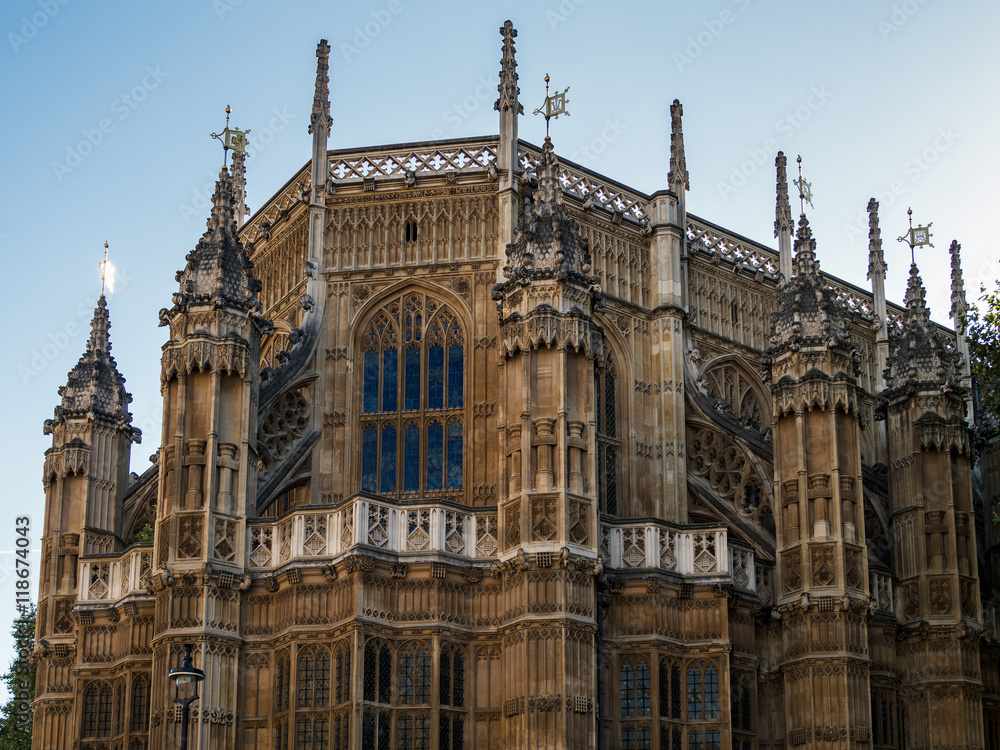 View of the Exterior of Westminster Abbey