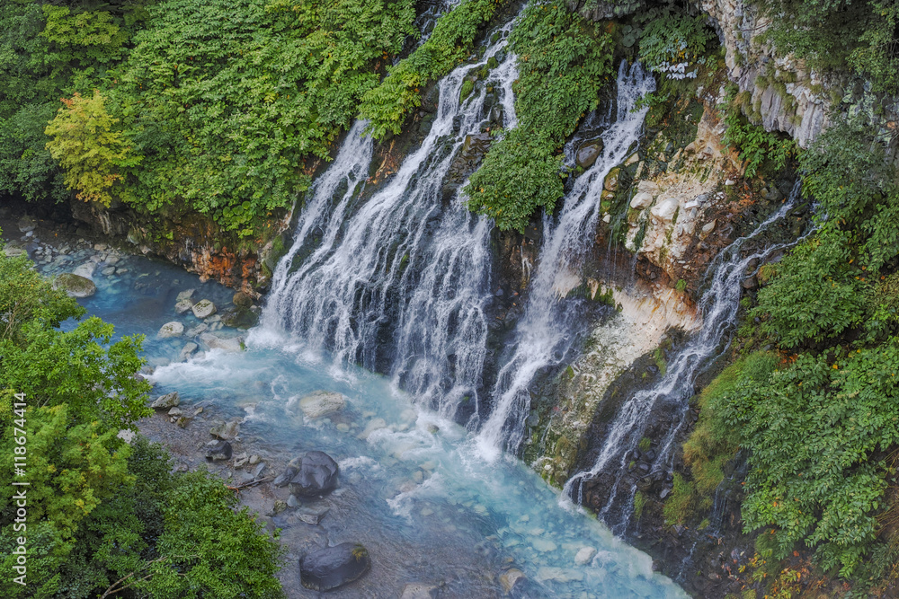 北海道 美瑛 白ひげの滝