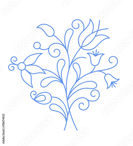 Traditional kashubian folk pattern