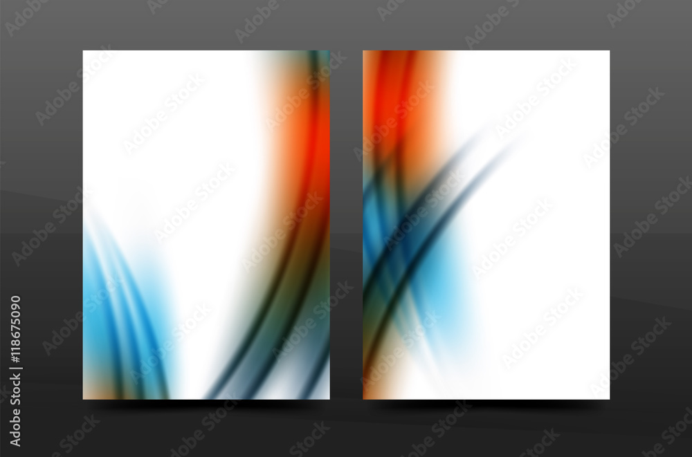 Naklejka premium A4 size annual report business flyer cover