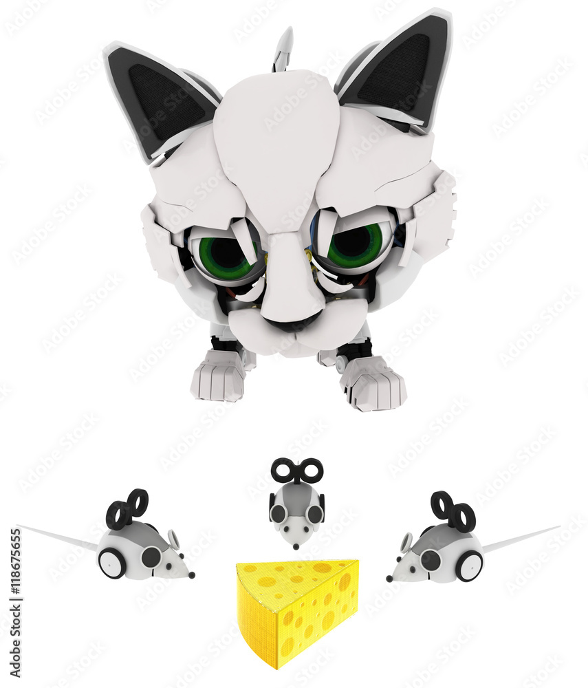 Robotic Kitten, Cheese Mice