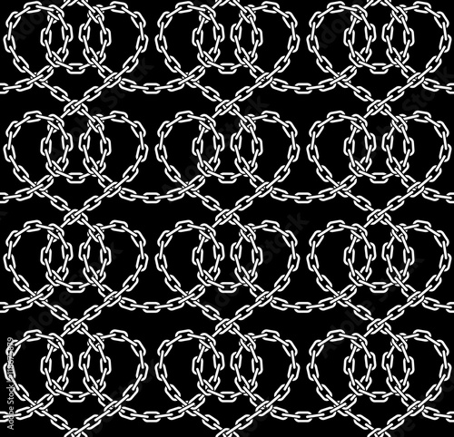 Vector seamless pattern of chains