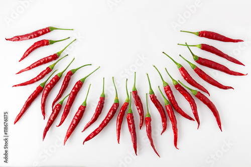Hot chili pepper in the form of necklaces
