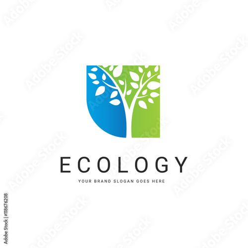 Tree logo. Ecology logotype 