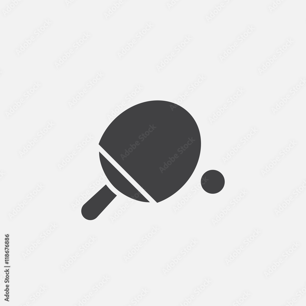 Table tennis icon vector, solid logo illustration, pictogram isolated on  white Stock Vector | Adobe Stock