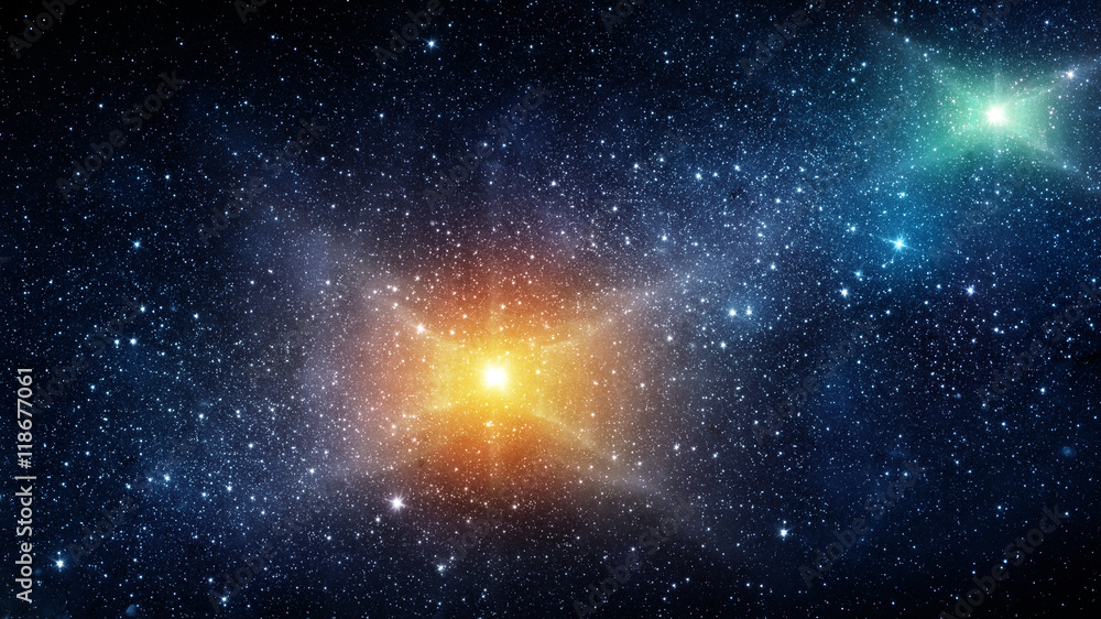 Obraz premium Universe filled with stars, nebula and galaxy. Elements of this image furnished by NASA.