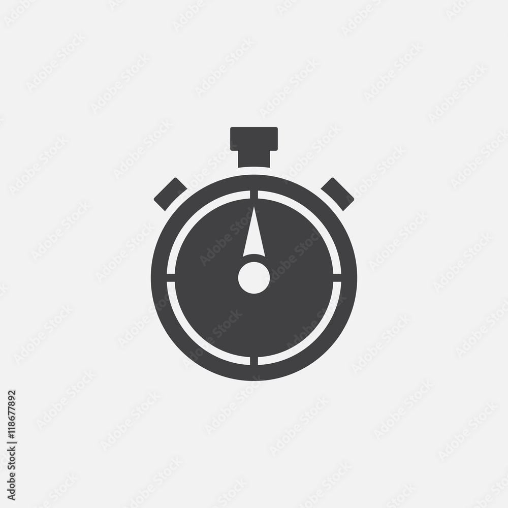 stopwatch icon vector, solid logo illustration, pictogram isolated on white stopwatch icon vector, solid logo illustration, pictogram isolated on white