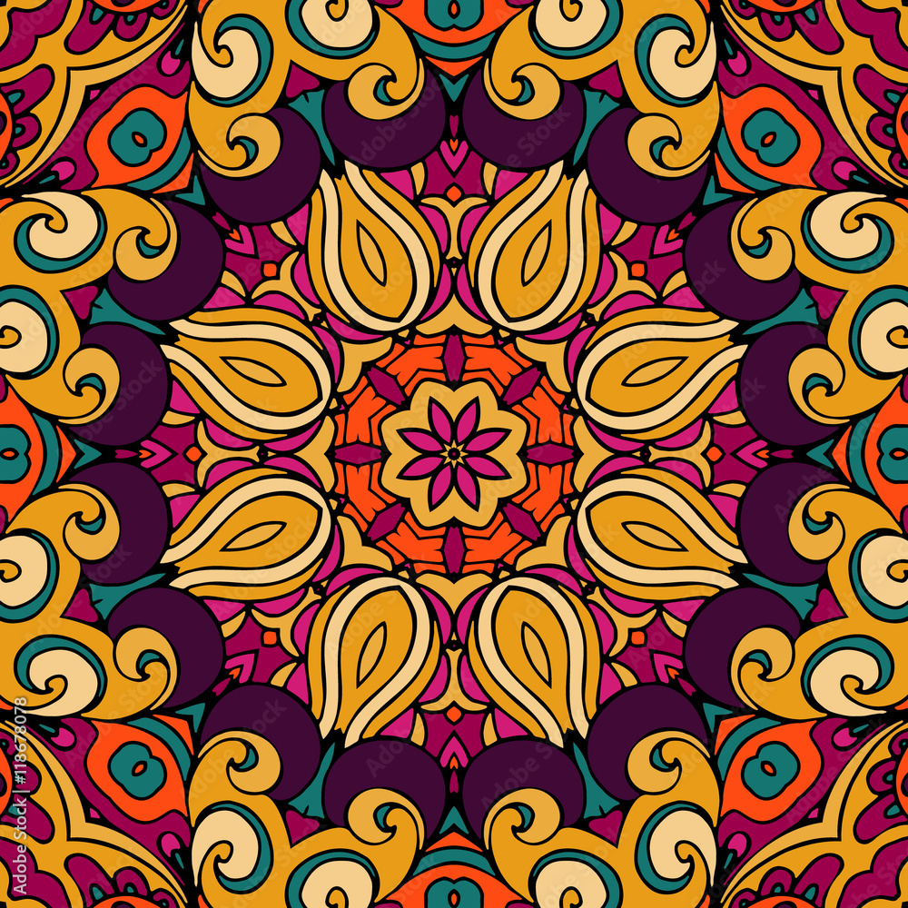 Abstract vector ethnic tribal pattern
