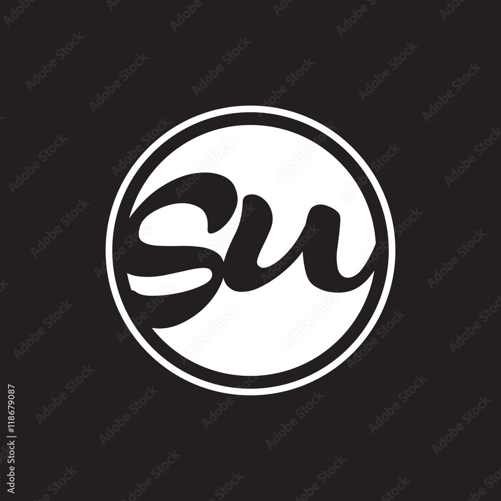 initial letter logo circle with ring white color initial letter logo circle with ring white color
