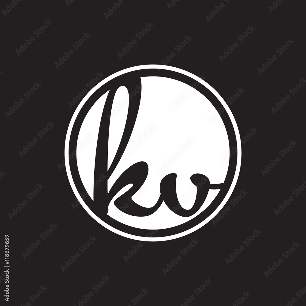 initial letter logo circle with ring white color initial letter logo circle with ring white color